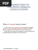 Introduction To Philippine Criminal Justice System