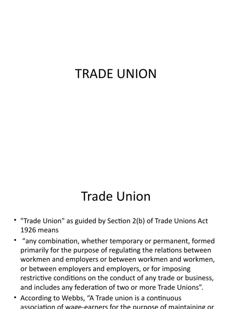 Trade Union | PDF | Cost Of Living | Employment