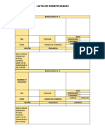 Beneficiarios Lista