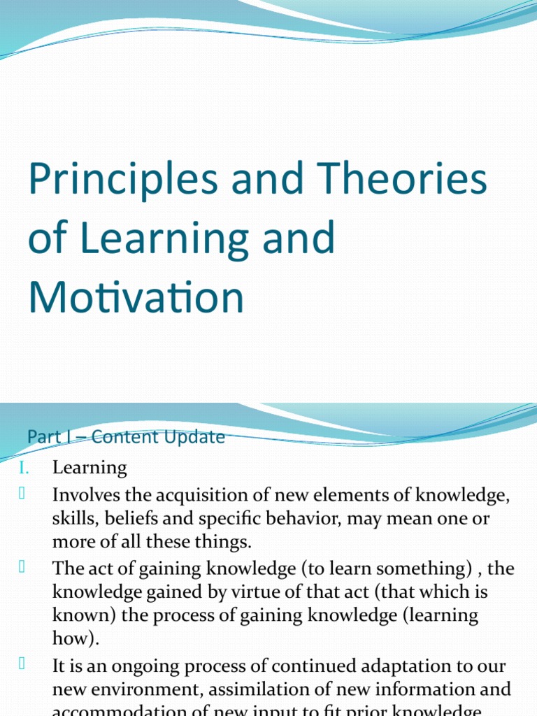 Principles and strategies of teaching pdf learning motivational
