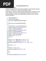 Java Programming Lab