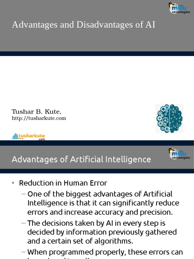 Advantages and Disadvantages of AI | Download Free PDF | Artificial ...