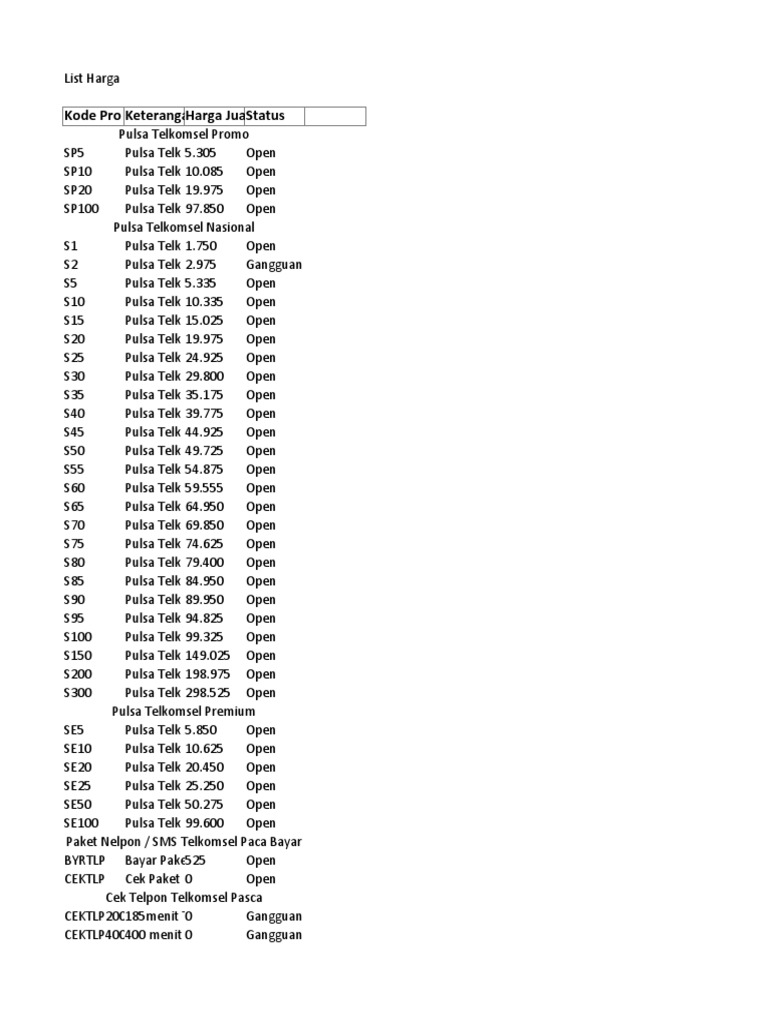 List Harga (20230517) PDF