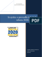 Izvjesce o Provedbi Lokalnih Izbora 2020-Hrv