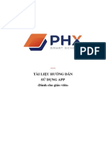 Tài Liệu Hướng Dẫn Sử Dụng App PHX Smart School Dành Cho Giáo Viên