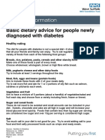 Diabetes Basic Diet Advice For Newly Diagnosed