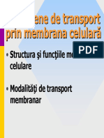 Fenomene de Transport Prin Membrana Celulara