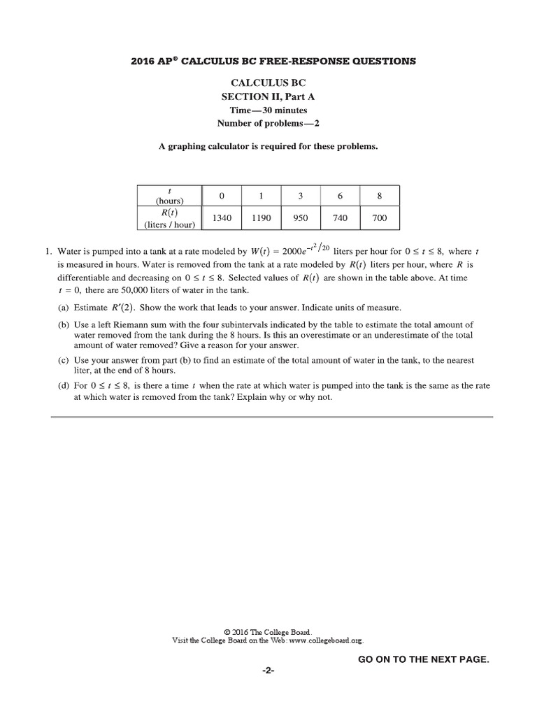 2016 FRQ Calc BC PDF