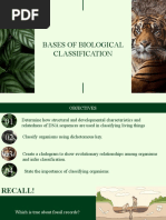 Bases of Biological Classification