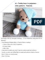 Teddybear in Pajamas
