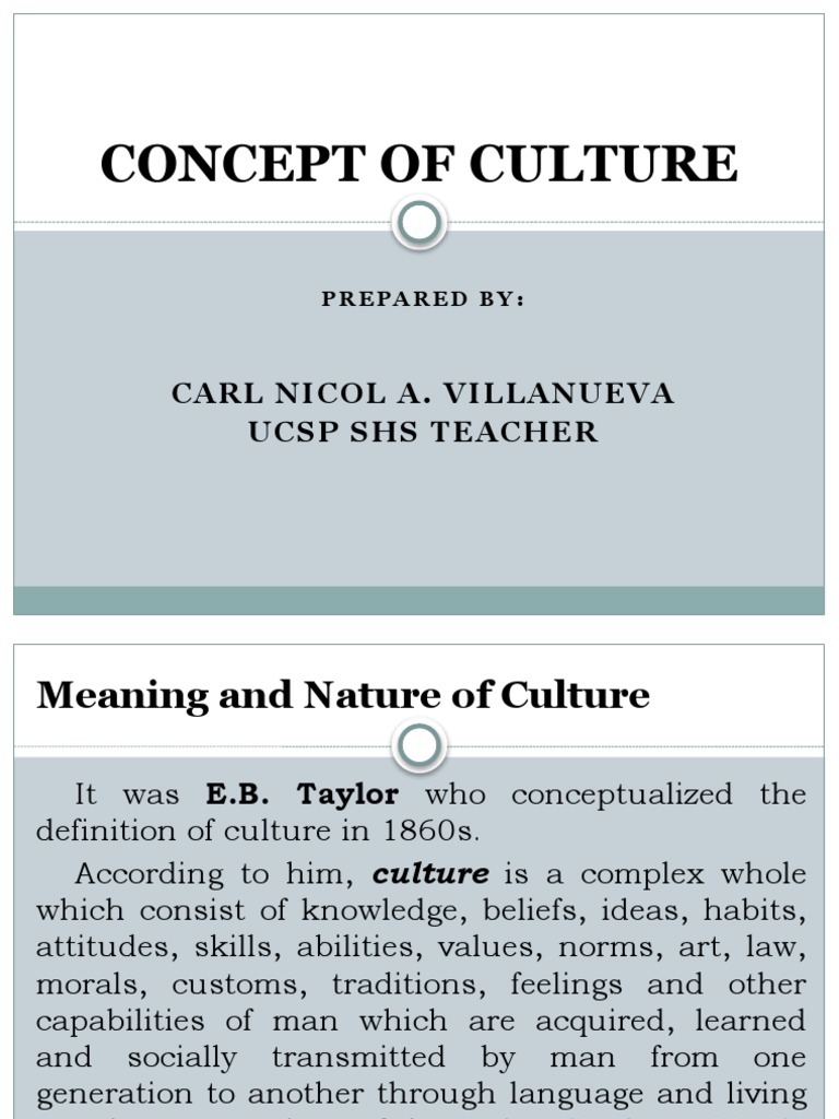 Concept of culture pdf homo human evolution