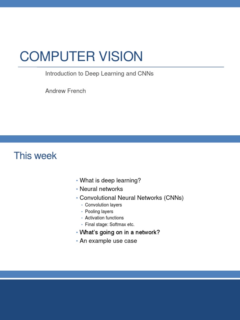 Understanding CNNs in Deep Learning | PDF | Deep Learning | Artificial ...