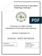 Banana Whey Drink Report