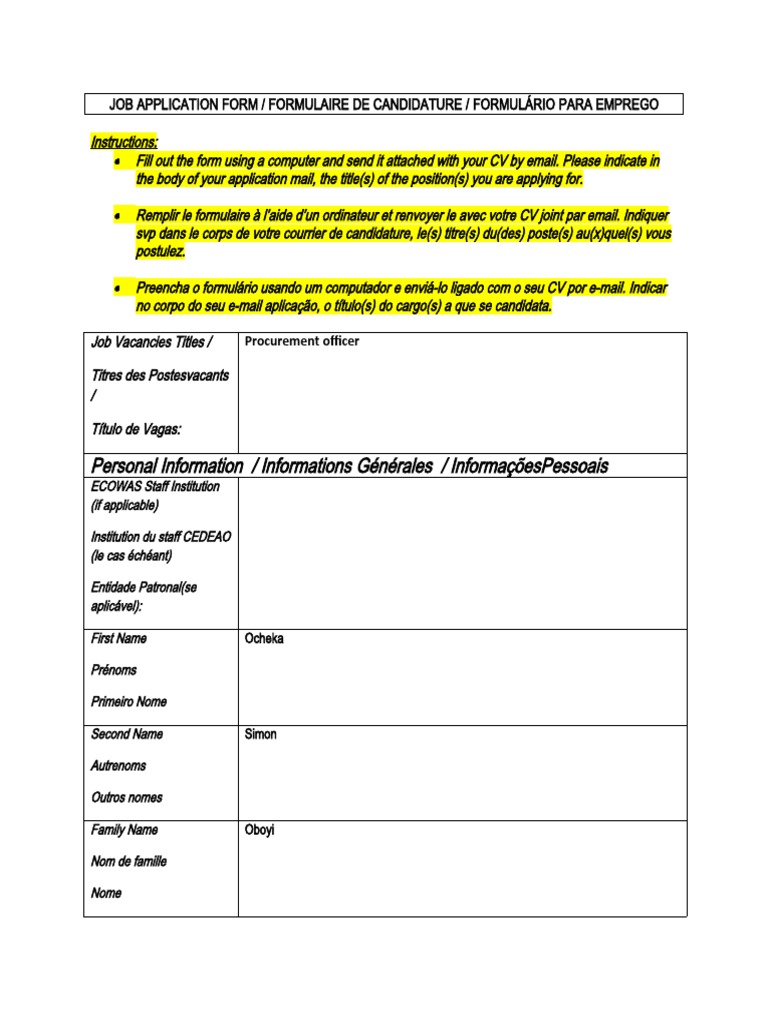 JOBsimon FORM | PDF | Carreira e Crescimento