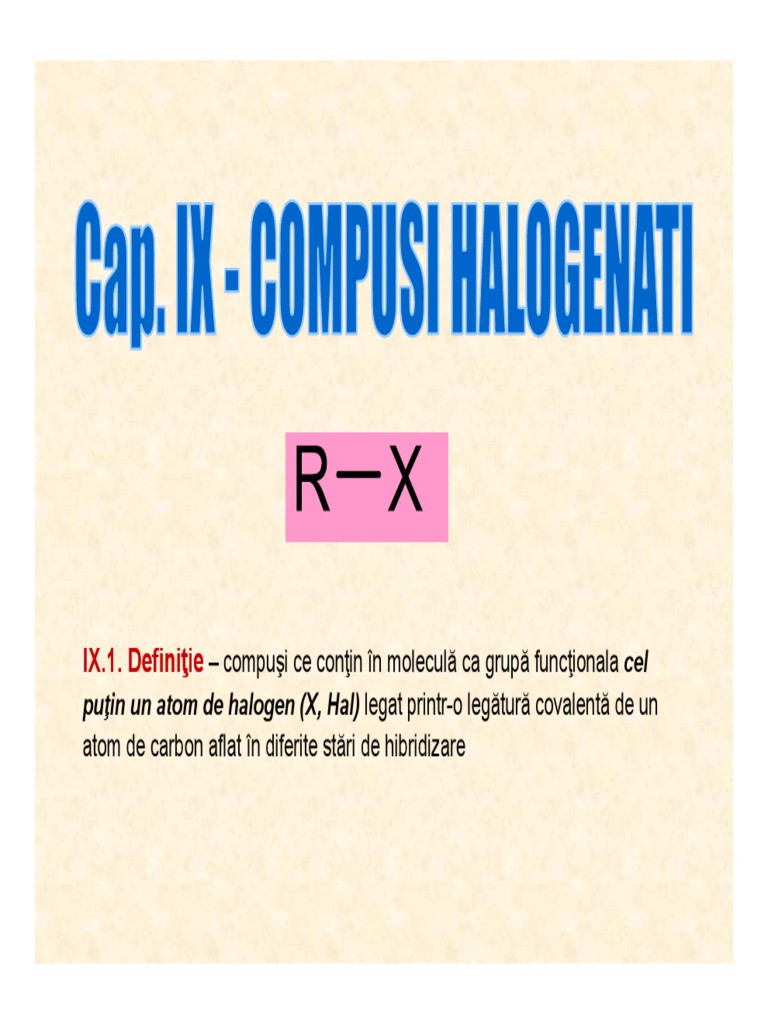 C1-2 - Compusi Halogenati - 1 | PDF