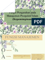 9-Fungsi Pengarahan Pada Manajemen Prespektif Islam (Kepemimpinan