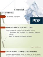 Module 2 Analysis of Financial Statements