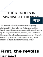 The Revolts in Spanish Authority