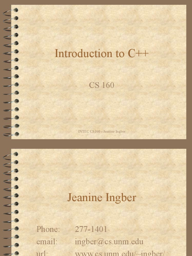 Introduction To C++ | PDF | C++ | Computer Programming
