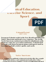 Physical Education, Exercise Science, and Sport