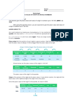 Week3 Worksheet Place Value