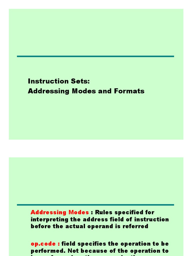 L 5AddressingModes PDF Office Equipment Software Engineering