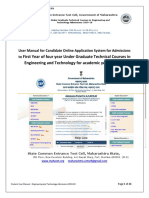 First Year of Four Year Under Graduate Technical Courses in Engineering and Technology For Academic Year 2019-20