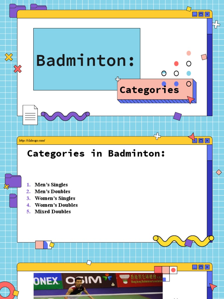 Categories and Scoring Terms in Badminton PPT Lawr PDF
