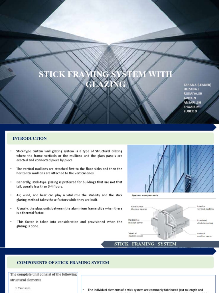 Stick Glazing in Low-Rise Buildings | PDF | Wall | Window - Low Operating Cost Glazing For High-Rise