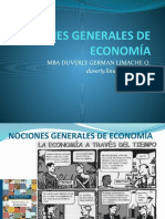 Nociones Generales de Economía