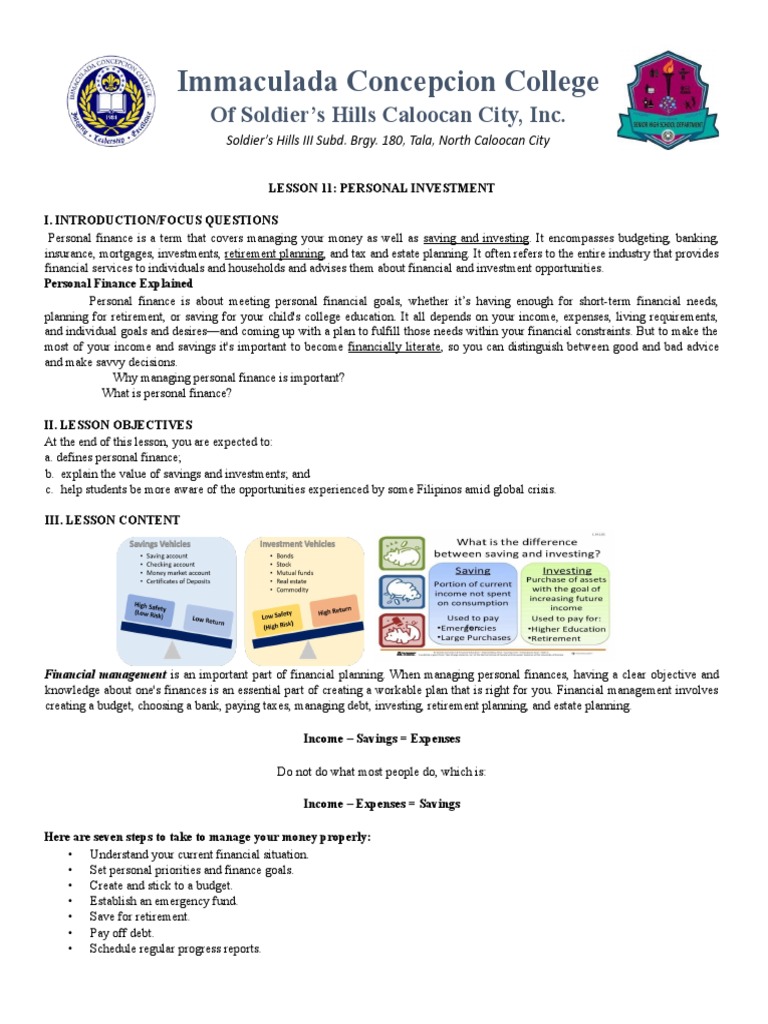 Personal Finance and Money Management Guide | PDF | Business | Law