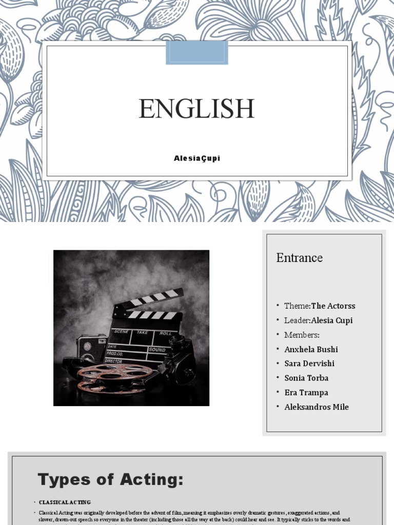 English Full | PDF | Actor | Acting