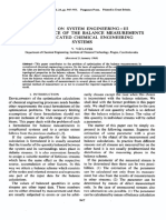 Studies On System Engineering-III Optimal Choice of The Balance Measurements in Complicated Chemical Engineering Systems