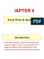 HW-I CH4 Earth Work and Quantities New
