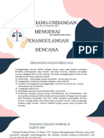 Perundang-Undangan Mengenai Penangulangan Bencana: Uu No 24 Tahun 2007