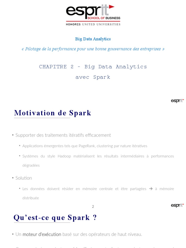 Spark : Analyse Big Data et RDD | PDF | Apache Spark | Java (Langage de ...