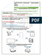 #3 Guía de Aprendizaje Inglés 2°. Febrero 27 Al 10 Marzo