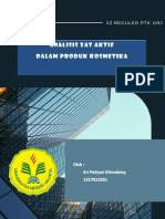 Analisis Zat Aktif Dalam Produk Kosmetika