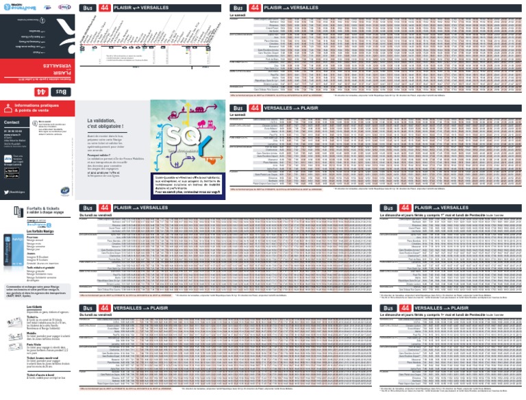 Horaires du bus 44 à Plaisir-Versailles | PDF
