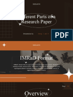 Parts of Research Paper