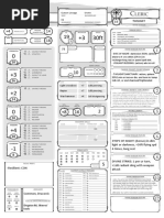 Class Character Sheet Cleric V12 Fillable