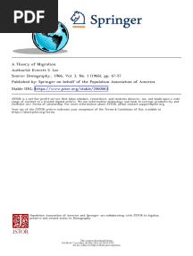 A Theory of Migration (Lee)