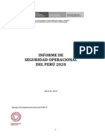 Informe de Seguridad Operacional Del Perú 2020
