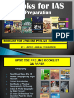 Booklist For UPSC CSE Prelims by ULF