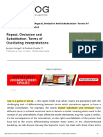 Repeal, Omission and Substitution - Terms of Oscillating Interpretations - SCC Blog