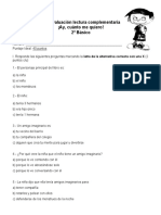 Evaluación "¡Ay, Cuanto Me Quiero!"