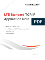 Quectel LTE Standard TCP (IP) Application Note V1.1