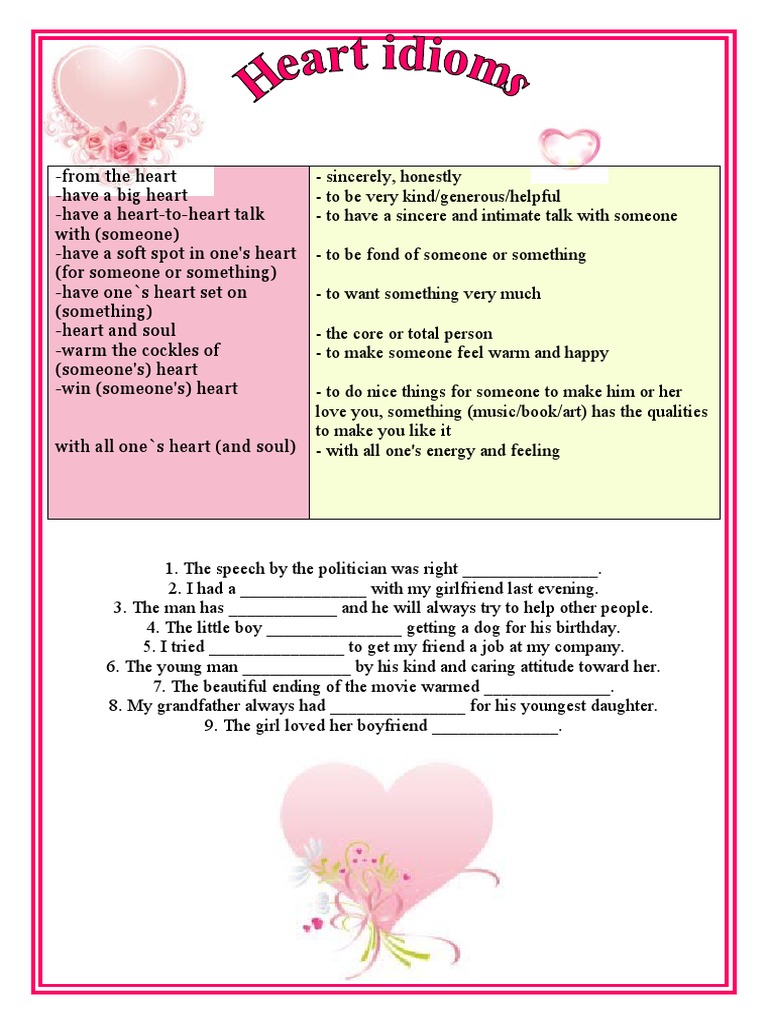 Heart Idioms PDF