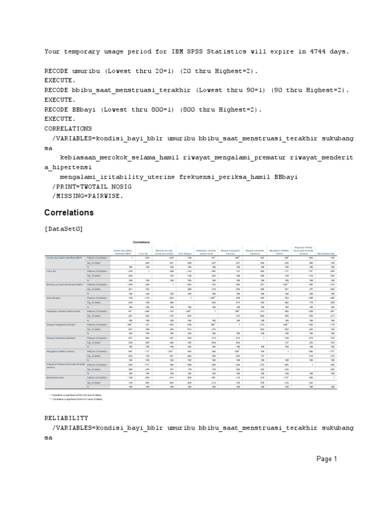 Correlations | PDF