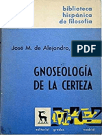 Gnoseologia de La Certeza (Jose Maria de Alejan...